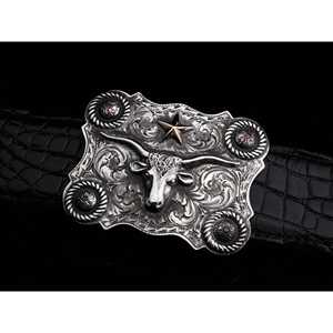 Cinturón Wyatt Longhorn Ruby para hebilla - Product Image 3