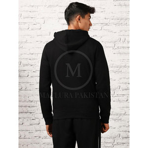 Sudadera con capucha de invierno para hombre con ajuste regular de algodón mezclado de lana diseño transpirable ropa de calle aspecto inspirado - Product Image 5