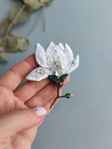 Broderie de travail manuel de haute qualité or et brun graine perlée Design charme mignon fantaisie Unique Premium élégant pour fille - Product Image 3