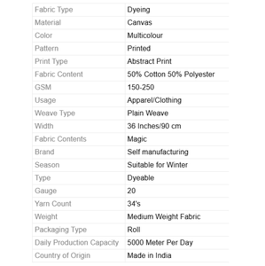 Camisa de tela con estampado mágico de algodón orgánico ligero Técnica tejida ecológica Gran vestido Estilo de durabilidad suave - Product Image 3