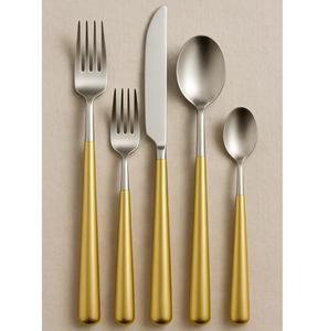 Ensemble de couverts classique en acier inoxydable ensemble de couverts 6 pièces finition miroir ustensiles en argent élégants salle à manger cuisine mariage Restaurant - Product Image 4