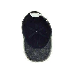 หมวกแก๊ปสั่งทำขายส่ง ปักโลโก้ 3 มิติ ผ้าฝ้ายฟอกแบบดิสเทรส หัวเข็มขัดทองเหลือง - Product Image 3