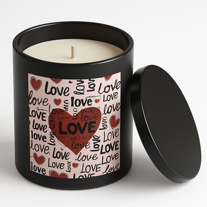 Bougies parfumées personnalisées en cire de soja pour la Saint-Valentin, pot de 7oz, design romantique, décoration de fête de mariage, cadeau de Noël Diwali luxueux - Product Image 4