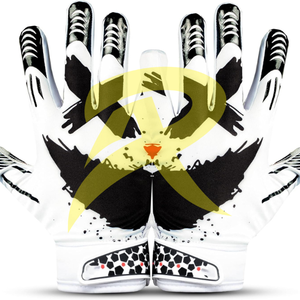 Nouveaux gants de football américain de qualité supérieure, respirants et confortables, en cuir synthétique avec revêtement en silicone antidérapant - Product Image 1