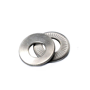 Rondelles à coins fraisés en acier inoxydable zingué, norme française NFE25-511, série DIN9250S, impression oblique double face - Product Image 5