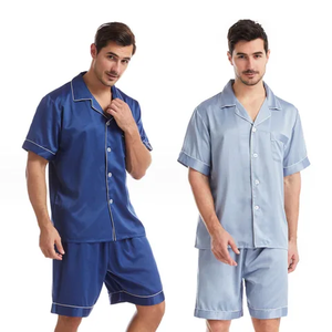 Conjunto de ropa de dormir a rayas para hombre con estilo más exigente de calidad superior en tela de algodón ligero conjunto de opciones multicolor - Product Image 1