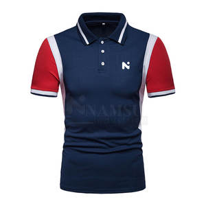 Chemises confortables pour hommes, séchage rapide, respirantes, écologiques, en coton et polyester, col roulé, coupe classique - Product Image 1