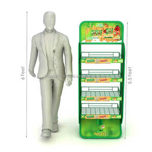 Soporte y estante de exhibición personalizado para aperitivos con fácil montaje para tiendas minoristas y artículos de paquete de alimentos - Product Image 2