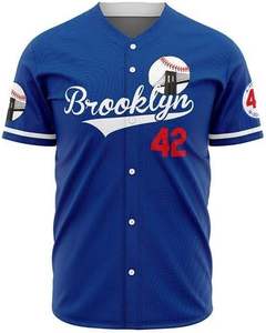 Jersey de béisbol personalizado para hombre de alta calidad Logotipo de bordado sublimado de poliéster - Product Image 6