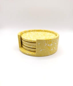 Techniques de résine époxy Utiliser des sous-verres en résine avec base dure au design Terrazzo pour les ustensiles de cuisine - Product Image 4