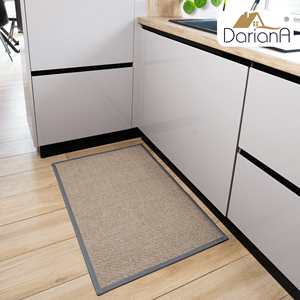 Dariana Polyester Eco-Friendly <b>Waterproof</b> Non-Slip Rubber Backed Thin (0.2-0.4 In.) Solid Color Machine Washable Door <b>Mat</b> - Product Image 5