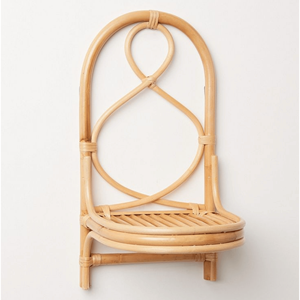 Étagère murale d'angle en rotin Boho Style agréable Décoration de meubles de maison Durable et d'usine du Vietnam - Product Image 2