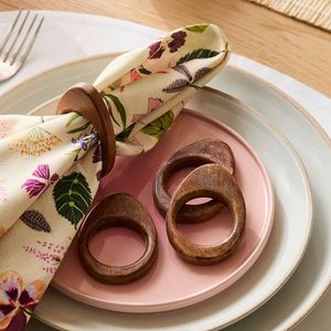 <b>Wooden</b> Napkin <b>Ring</b> Holder Customized <b>Wooden</b> Napkin <b>Ring</b> Tableware Antique Product <b>for</b> Home Restaurant Party - Product Image 1