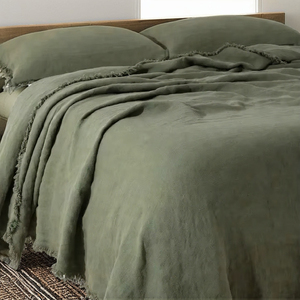 Grade a 100% Linen 100TC Eco-Friendly Custom Logo Modern All-Season Wedding Four-Piece Kit Bed <b>Sheet</b> <b>Set</b> Woven Technology - Product Image 1