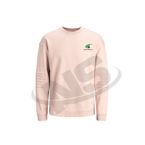เสื้อสเวตเชิ้ตคอกลมผู้ชายคุณภาพสูง ผ้าฝ้าย 100% ทรงหลวม สไตล์สตรีทแวร์ รับสกรีนโลโก้ ผ้าฟลีซ เป็นมิตรต่อสิ่งแวดล้อม - Product Image 4