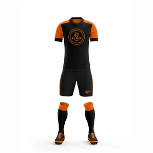 Best Quality Custom Design Soccer Jersey Uniform Sets 100% Polyester Breathable Comfort Automated Cutting Short OEM Service - Product Image 1