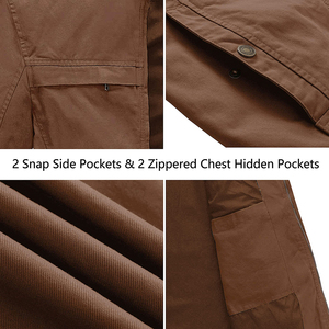 Nueva llegada personalizada ropa activa ligera de talla grande ropa al aire libre chaquetas a prueba de viento chaquetas de lona transpirables para hombres - Product Image 5