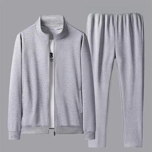 Conjunto de Sudadera con Capucha y Pantalones Deportivos de Felpa de Algodón Grueso, Liso, Personalizable, Ecológico, para Invierno - Product Image 4