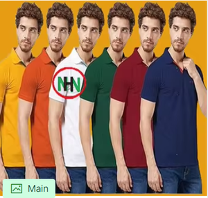 เสื้อโปโลปักลายสำหรับผู้ชายเสื้อโปโลผ้าคอตตอน100เสื้อโปโลแบบเรียบของบังคลาเทศ - Product Image 4