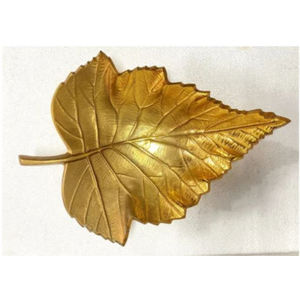 Maple Leaf Serving Dish Vintage Table Decoration Food Serving Tray Display Organizer Platter <b>For</b> Hot <b>Sale</b> By Indian Metal <b>World</b> - Product Image 3