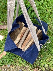 Fait à la main toile bois sac de transport porte-bûches bois rassemblement Camping pour bois bois de chauffage stockage CWR-0030 - Product Image 6