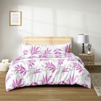 Juego de Funda Nórdica Floral Manemi, 100% Algodón, 3 Piezas, Ropa de Cama Moderna para el Hogar, Lavable a Máquina, Patrón Tejido, 100 Hilos, Hecho en China