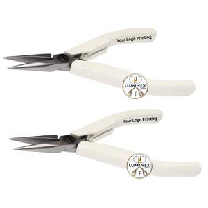Lindstrom 7891 pince à bec en acier inoxydable durable mâchoire lisse poignée synthétique pince de réparation de fabrication de bijoux de haute qualité - Product Image 5