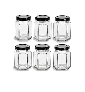 Produit personnalisé de conception supérieure Pot en verre Pot d'emballage cosmétique vide pour crème Pot en verre polyvalent de style unique - Product Image 1