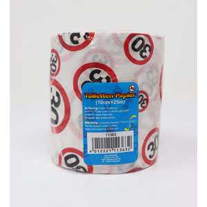 Papier toilette jetable doux pour 30e anniversaire, 15 g/m², 3 plis, résistant, imprimé - Product Image 3