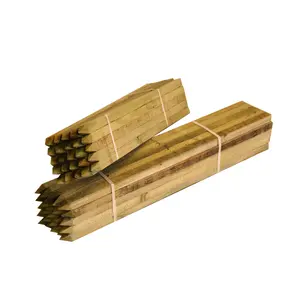 High-Quality Wholesale Custom Size Acacia Wood Pole Stakes for Fixed Planting Fence, Direct from Vietnam