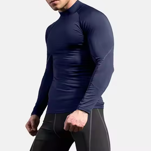 Fajas transpirables de manga larga para músculos, moldeador de cuerpo para hombres, camisa adelgazante, chaleco para Barriga, capa Base de compresión térmica delgada - Product Image 5