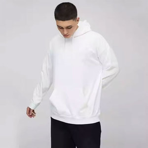 Sweats à capuche en molleton bouffant de haute qualité 500 Gsm pour hommes personnalisé votre logo de marque broderie surdimensionnée épaule tombante pour l'hiver - Product Image 3