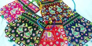 Bolso bordado Rajasthani para festivales Ocasiones especiales-Año nuevo Diwali Regalo del día de San Valentín para fiestas Celebraciones - Product Image 3
