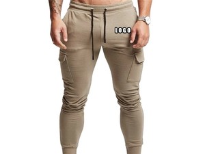 Wholesale Men's Casual Corduroy Slim Fit Athletic Joggers Sweatpants with Drawstring Closure - Product Image 2