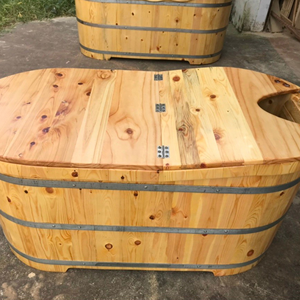 Meilleure vente décor salle de bain traditionnelle avec baignoire autoportante en bois du vietnam 99GD - Product Image 6