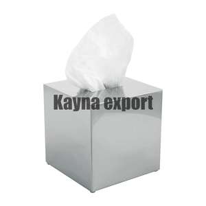 Boîte à mouchoirs en métal robuste abordable meilleure qualité boîte à mouchoirs en métal brillant poli fini fantaisie décoration de table boîte à mouchoirs - Product Image 3