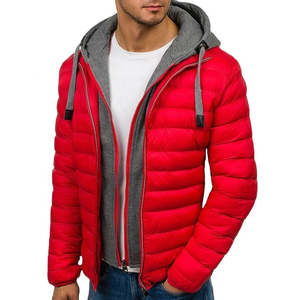 2025 New Custom Logo Winter puffer <b>jacket</b> High Street Style Male Canvas Coat with <b>Padded</b> Bubble Warm for Men - Product Image 2