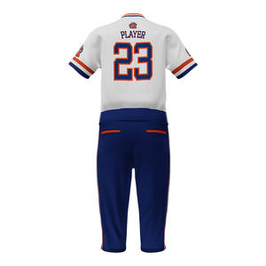 Traje de club de sublimación, uniforme de béisbol de manga larga para hombre de alta calidad, conjuntos de uniformes de béisbol transpirables para hombre - Product Image 3