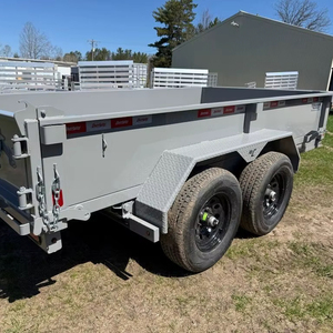 Remorque de ferme à benne basculante hydraulique à usage intensif de bonne qualité à vendre petite remorque de tracteur agricole - Product Image 1