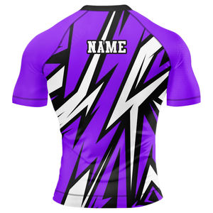 Profesional de alta calidad Bjj jiu jitsu kimono Rashguards Mma hombres Fitness Swim camisas impresas manga corta Mma Bjj Rashguard - Product Image 5