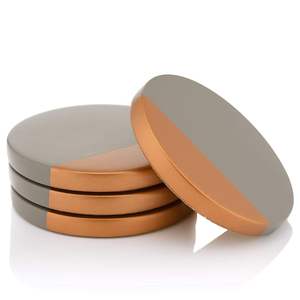 ที่รองแก้วไม้หินอ่อนทรงกลมสไตล์คลาสสิกถ้วยเซรามิกและที่วางเครื่องดื่มสำหรับบ้านสำนักงาน - Product Image 1