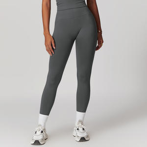 Leggings de yoga taille haute extensibles, respirants, sans coutures, de qualité supérieure, personnalisables, pour le rehaussement des fessiers, vente en gros - Product Image 1