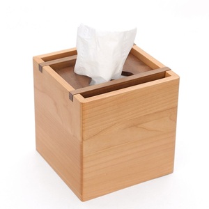 Proveedor al por mayor caja de pañuelos de madera de Grado Superior Rectangular madera de acacia cajas de pañuelos de madera al mejor precio - Product Image 2