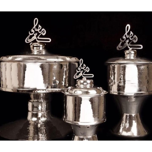 Elegante contenedor de comida para boda, olla, decoración de exhibición, cazuela, plato de frotamiento de Metal para decoración de Ramadán - Product Image 2