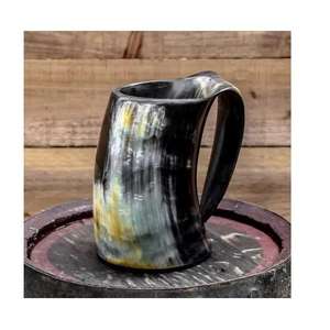 Alta calidad Natural Craft Genuine Viking Drinking Tankard Cuerno Jarra de cerveza Mead Nuevo diseño Decoración medieval de la India - Product Image 6