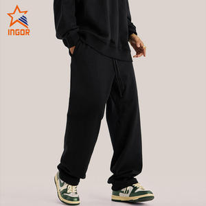 Großhandel Hochwertige <span class=keywords><strong>Custom</strong></span> Label Baumwolle Straight Leg Baggy Men Jogging hose - Product Image 2