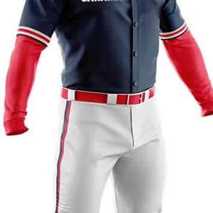 Camisa de Béisbol Unisex Estilo Hip Hop con Botones, Rayas, Letras y Números Bordados Personalizables, Uniforme de Béisbol Cómodo - Product Image 3