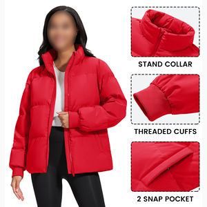 Veste d'hiver matelassée à fermeture éclair avant, coupe-vent, manches longues, pour femme, nouvelle collection 2026, veste d'extérieur - Product Image 3