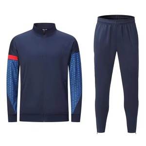 Nuevo estilo, chándal de fútbol de alta elasticidad, logotipo personalizado, ropa deportiva de entrenamiento de fútbol transpirable de manga larga para hombres - Product Image 1