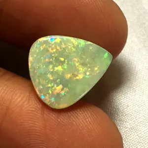 Handmade 1000% Natural Australian Opal Gemstone Semi-Precious Smooth Pear Cabochon Supplier Wholesale Price For Making Jewelry